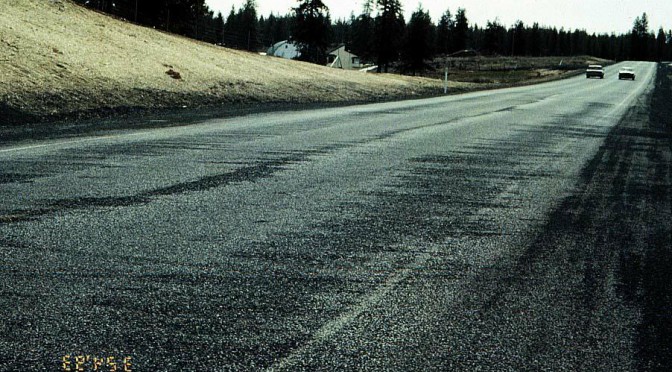 Höga partikelhalter från asfalt